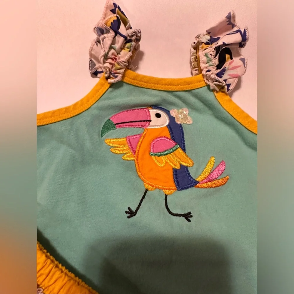 Ricrac & Ruffles Toucan Set